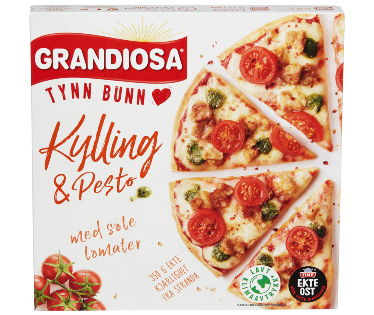 Tynn Bunn Kylling og Pesto